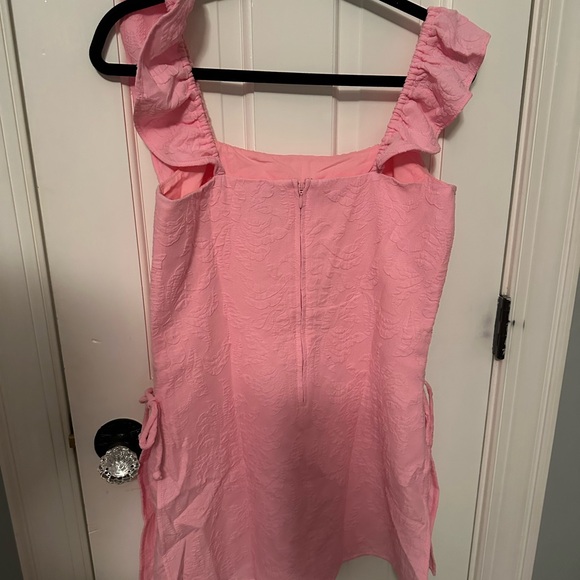 Lilly Pulitzer Pink Ruffle Zoya Romper - Picture 2 of 3